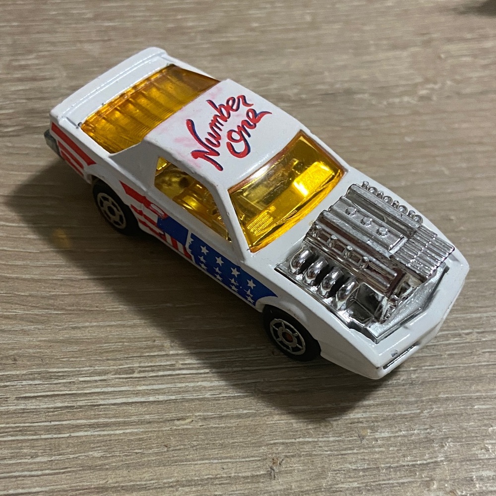 Vintage Majorette Pontiac Firebird Pro Stock Number One White 1:62